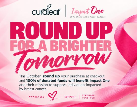 Curaleaf Marks Seven Years and $600,000 Donated For Breast Cancer Action Month